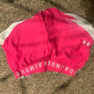 Pink under armor shorts barely worn